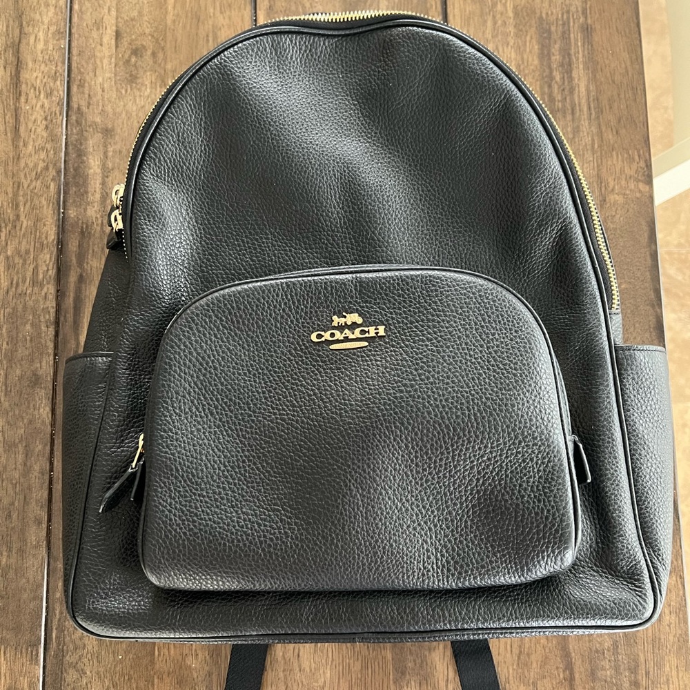 Coach leather backpack